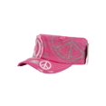 thumbnail image 2 of Chapeau de Cadet Ajustable Style Vieilli - Rose Paix, 2 of 2