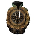 thumbnail image 1 of Sudadera con capucha y cremallera de mandala para hombre, gran tamaño, con estampado 3D, estilo urbano, unisex, genial, de manga larga, estilo Harajuku, con capucha, divertida, 1 of 6