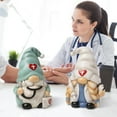 thumbnail image 4 of caiydramy Doctor Nurse Gnome Figurines Hospital Tabletop Decorations, School Nurse Day Gifts For Doctor, Office Desk Table Decor 4.7 Inch, 4 of 7