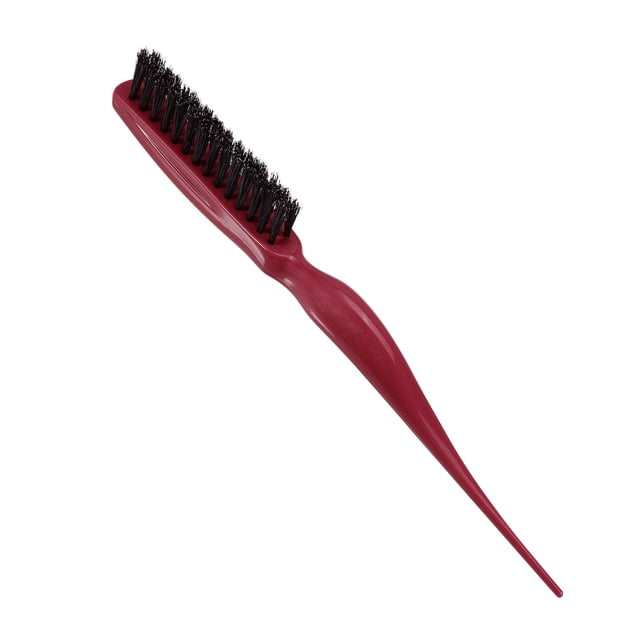 Nylon Teasing Brush, Three Row Salons Teasing Brush, Teasing Brush, for Styling Backcombing, Red 8.86 Length