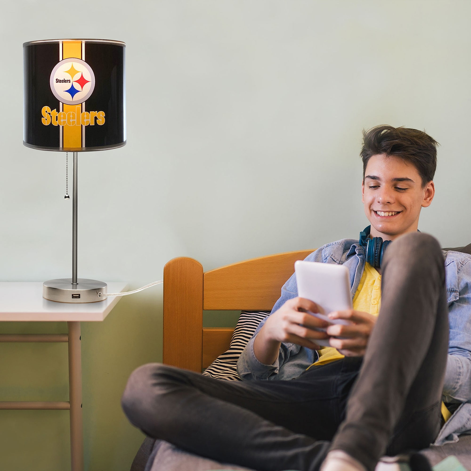 Imperial Pittsburgh Steelers Chrome Desk Lamp