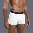 thumbnail image 1 of Fiudx Algodón Interior, Pantalone Cortos Transpirables para Hombre, Algodón Cómodos, Calzones y Cintura Elástica Ancha, Calzones de Cintura Baja, Ropa de Diario, Ropa Deportiva, Lavish a Máquina., 1 of 7