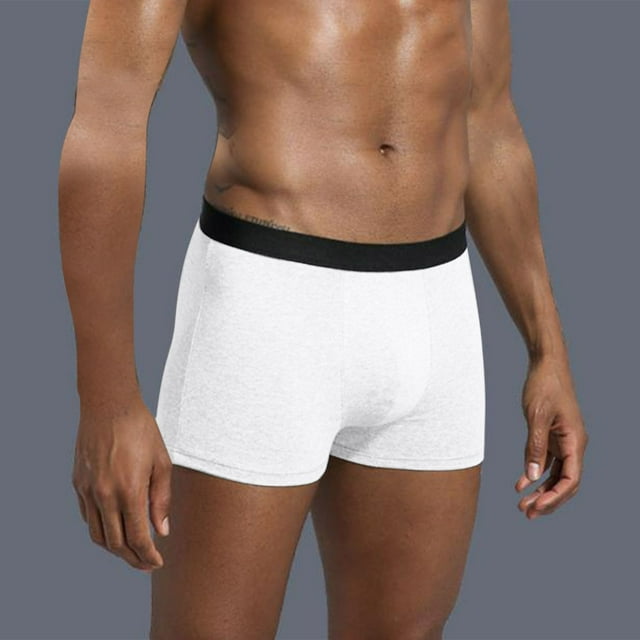 Fiudx Algodón Interior, Pantalone Cortos Transpirables para Hombre, Algodón Cómodos, Calzones y Cintura Elástica Ancha, Calzones de Cintura Baja, Ropa de Diario, Ropa Deportiva, Lavish a Máquina.