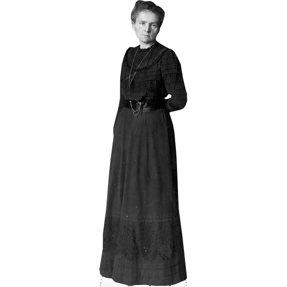 Marie Curie (BW) Lifesize Cardboard Cutout Standee