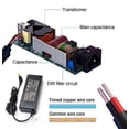 thumbnail image 1 of 90W L305 L305D L455 L505 Adaptador de CA Cargador para Laptop Toshiba, 1 of 2