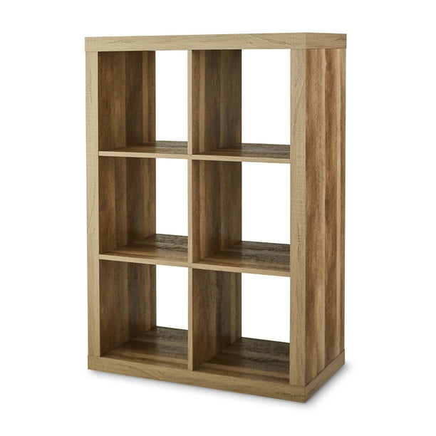 Better Homes & Gardens 6Cube Storage Organizer, Weathered