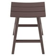 thumbnail image 5 of GARDEN 29" Inches Adirondack Plastic Outdoor Bar Stools for Patio, Dark Brown, 5 of 6