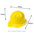 thumbnail image 3 of 6/12/24/50/80 piezas de casco de seguridad de plástico amarillo para trabajadores de la construcción, decoración para fiestas de cumpleaños con temática de ingeniería para niños, 3 of 4