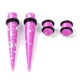 thumbnail image 4 of de medidor de oreja grande acrílico de 36 piezas, tapón de túnel cónico con juego de estiramiento de anillo tórico Púrpura Yuyangstore kit de estiramiento de orejas, 4 of 8