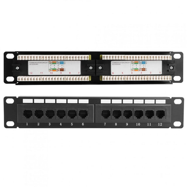 Plastic CAT6A Cable Rack, PPO+PC 12Port Cable Rack, Industry For Home Office Ethernet Connections