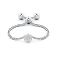 thumbnail image 2 of ANGARA Natural 0.05 Ct. Diamond Stackable Ring in 14K White Gold for Women (Ring Size: 3.5), 2 of 9