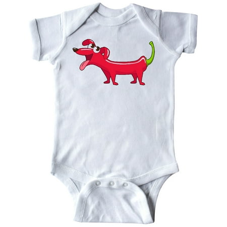 

Inktastic Chili Dog- cute pepper shaped dog Gift Baby Boy or Baby Girl Bodysuit