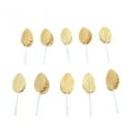 thumbnail image 1 of 200 hojas artificiales de plantas, rosas artificiales, hojas falsas, decoración del hogar, plantas de interior, accesorios para arreglos florales - Dorado, 1 of 5