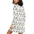 thumbnail image 2 of joogoo Animal Birds Women's Long Sleeve Nightgown Sleepwear L, 2 of 8