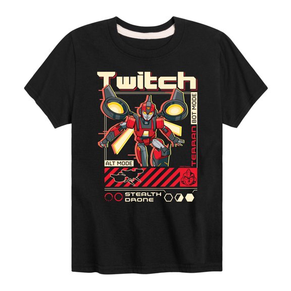Transformers - Earth Spark - Twitch - Youth Short Sleeve T-Shirt