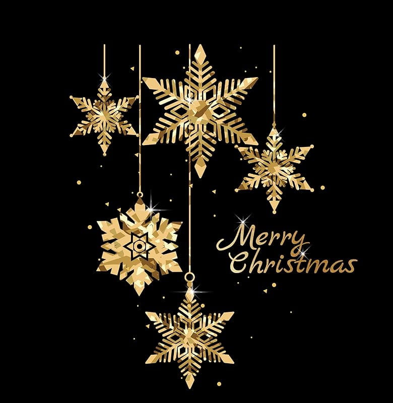 Golden Christmas Tree Window Clings Stickers for Glass, Large DIY Static Wall Window Door Mural Showcase Decal Sticker