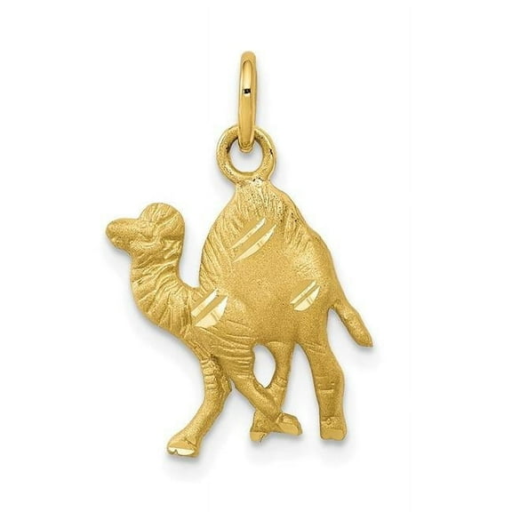 Finest Gold 10K Yellow Gold Camel Charm