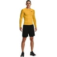 thumbnail image 2 of Under Armour Men's HeatGear Compression 6\&q; Shorts (Black/Pitch Gray, ST), 2 of 3
