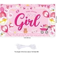 thumbnail image 7 of It's a Girl Banner for Girl Baby Shower Indoor Wall Backdrop Decoration, 72.8 x 43.3Inch, 7 of 7