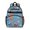 Football and Golfball Blue Pattern, variant on Football and Tennisball White Pattern Cute School Backpack Bag for School with Padded Back and Adjustable Shoulder Straps 15.25"x11.5"x5.25"