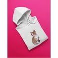 thumbnail image 3 of Cute Sitting Kitten Hoodie Women -SPIdeals Designs, Female XX-Large, 3 of 4