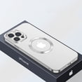 thumbnail image 1 of TECH CIRCLE Plating Clear Case for iPhone 14 Plus Heavy Duty Case Shockproof Anti-Scratch Camera Lens Protection Compatible with MagSafe Slim Case For iPhone 14 Plus,Silver, 1 of 6