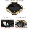 thumbnail image 3 of White Sunflower Seed Leaf Pattern Travel Tote Bags for Women Carry On,Large Weekender Bags for Women Travel,Multi Functional Duffle Bag for Work,Shopping,Sports, 3 of 5