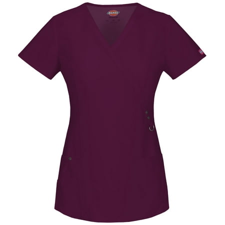 

Dickies Xtreme Stretch Scrubs Top for Women Mock Wrap 85956