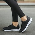 thumbnail image 4 of Cross Shoes Running Casual Women's Wedge Sneaker Round Shoes Women Mesh Sneaker Laces Women Straps Flat Women's on Sneaker Shoes for Women Casual Shoes 7.5, 4 of 6