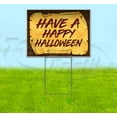 thumbnail image 1 of Have A Happy Halloween Scroll (18" X 24") Yard Sign, Includes Metal Step Stake, 1 of 6