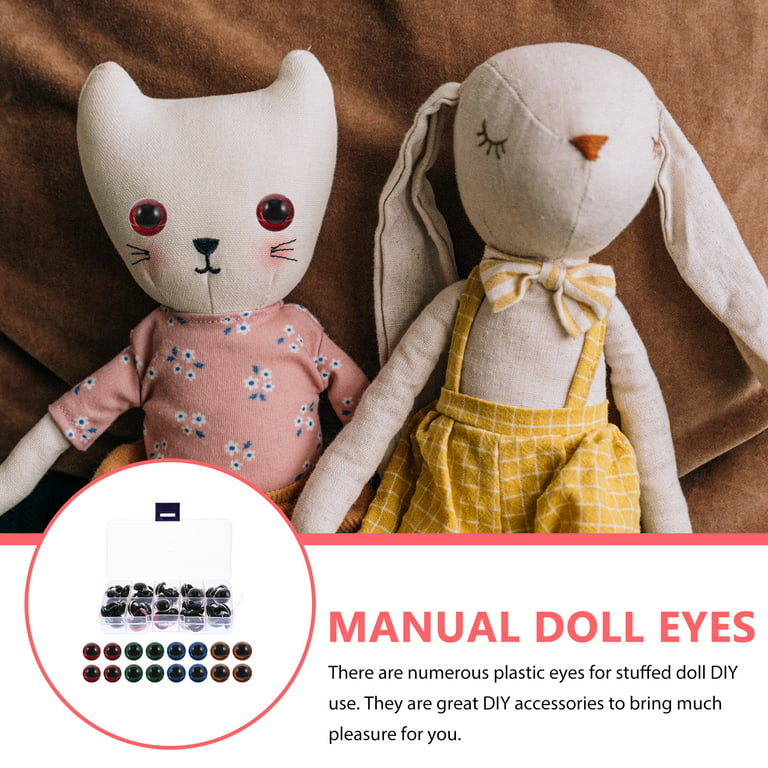 1Set Plastic Safety Eyes Plastic Safety Eye Crochet Stuffed Doll Eyes for  Crafts 
