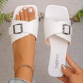thumbnail image 3 of Viluyesy Slippers for Women Open Toe Comfortable Non-Slip Womens Graceful Footwear White Size 40, 3 of 10