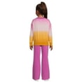 thumbnail image 3 of Wonder Nation Girls Fleece Pullover Top and Flare Sweatpants Set, 2-Piece, Sizes 4-18 & Plus, 3 of 5