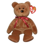 Ty Beanie Baby: Teddy the Bear - Brown - New Face | Stuffed Animal | MWMT