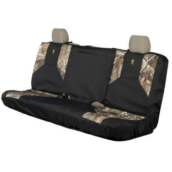 Realtree Camo Browning Logo Bench Seat Cover for Trucks, Cars and SUVs