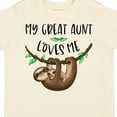 thumbnail image 4 of Inktastic My Great Aunt Loves Me Cute Sloth and Baby Boys or Girls Toddler T-Shirt, 4 of 5