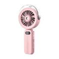 thumbnail image 5 of Handheld Misting Fan Portable, 4000mAh Rechargeable Water Spray Fan, 4 Speeds Foldable Personal Cooling Fan with Lanyard, Travel Outdoor Summer Gift, 5 of 6
