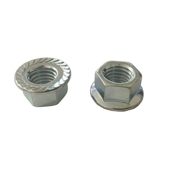 25 M10 - 1.50 JIS Hex Flange Nut, Class 8 with Serrations, Zinc