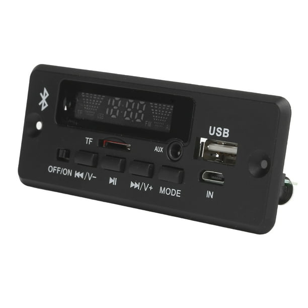 Tablero de decodificador mp3 de Automóvil, placa de decodificación sen pérdida de wav súper digital, reproductor de decodificación mp3 con fm radio 5v o fuente de