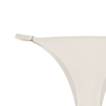 

Aayomet Women Panties Cotton Bikini Flower Embroidery Lace Transparent Women Underwear Sexy Thong Hollow Out Traceless Panties See Strough Seamless Briefs White M