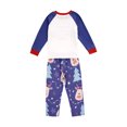 thumbnail image 3 of Familia Pijamas Navidad A Juego Manga Larga Cuello Redondo Tops Pantalones Largos/Romper XBTCLXEBCO NiñOs Morados;6 Años, 3 of 7