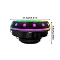 thumbnail image 2 of Radiador Ufo Computadora De Escritorio Cpu Radiador Con Ventilador Led Rgb Minnieouse EL016056-00, 2 of 5