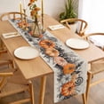 thumbnail image 3 of Halloween Table Runner - 48 Inch Long, Kitchen Dining Table Runner Dresser Scarves, Watercolor Country Orange Grey Pumpkin Skull Farmhouse Decor for Coffee Tables Wedding Party Banquet, 3 of 8