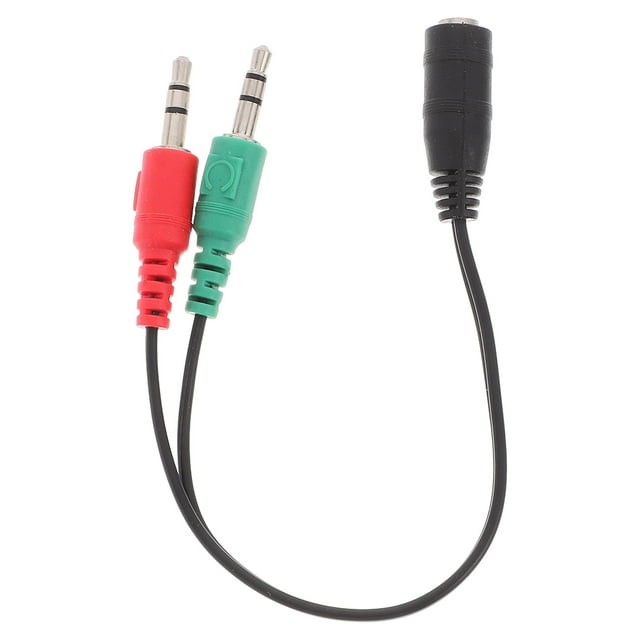 KAKOWELY Splitter Audio Cable Headphone Splitter Cable Audio Jack Adapter for Phone and Computer 2-in-1 Cable Headphone Earphone Cable Speaker Adapter Cord