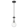 thumbnail image 5 of 451-1P-BK-G451-5SDY Innovations Lighting Owego - 1 Light Cord Hung Pendant-12.13 Inch Tall and 5.13 Inch Wide-Matte Black Finish-Seedy Glass Color, 5 of 6