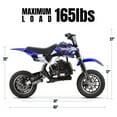 thumbnail image 4 of QEASET 39CC Dirt Bike, Mini Bike 4-Stroke Gas Powered off Road with Max Speed 20MPH, Pull Start, 4 of 9