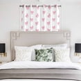 thumbnail image 3 of Valentine's Day Kitchen Curtains Window Panels, Pink Bows Shining Stars Simple Art Insulated Window Treatment Curtain, Grommet Curtains for Bedroom/Living Room/Bathroom, 2 Piece 42"Wx54"L, 3 of 8