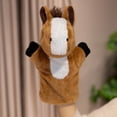 thumbnail image 4 of Creative Horse Stuffed Animal Plush Puppet，Soft Plush Puppet for Storytelling Role Playing Teaching, Easter Basket Mat, 4 of 7