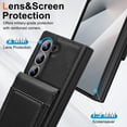 thumbnail image 3 of Decase for Samsung Galaxy Z Fold 7 Case with 2 in 1 Detachable Strong Magnetic Wallet,Built in Tempered Glass Screen Protector,Fashion PU Leather Back Cover,Shockproof Card Slot Stand Cover,Black, 3 of 8