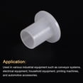 thumbnail image 4 of Uxcell 12 pack Flanged Sleeve Bearings Plastic Bushings 7.5mm Bore x 9mm OD x 12mm Length Nylon Bushings, White, 4 of 5